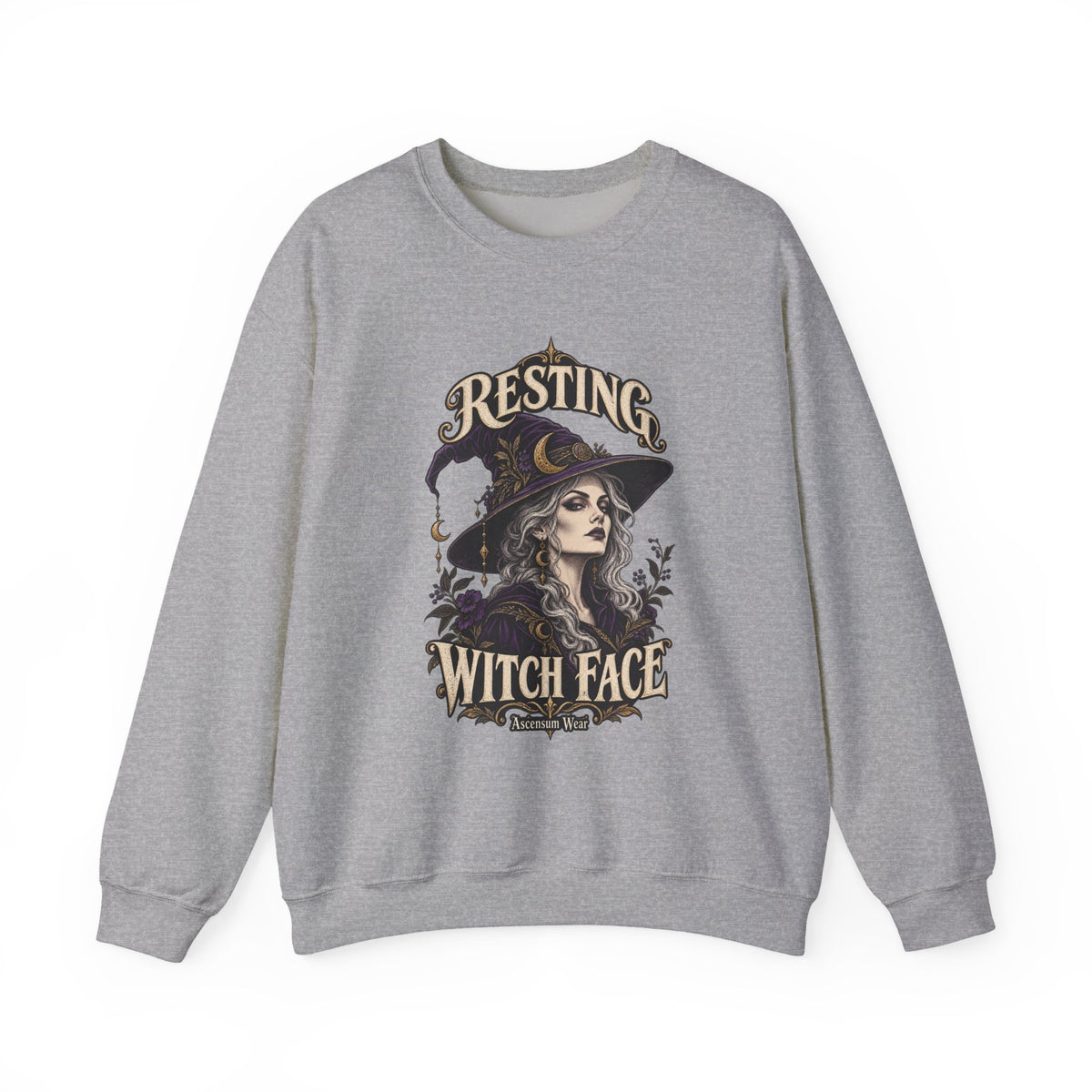 Resting Witch Face — Halloween Unisex Crewneck | Ascensum Wear