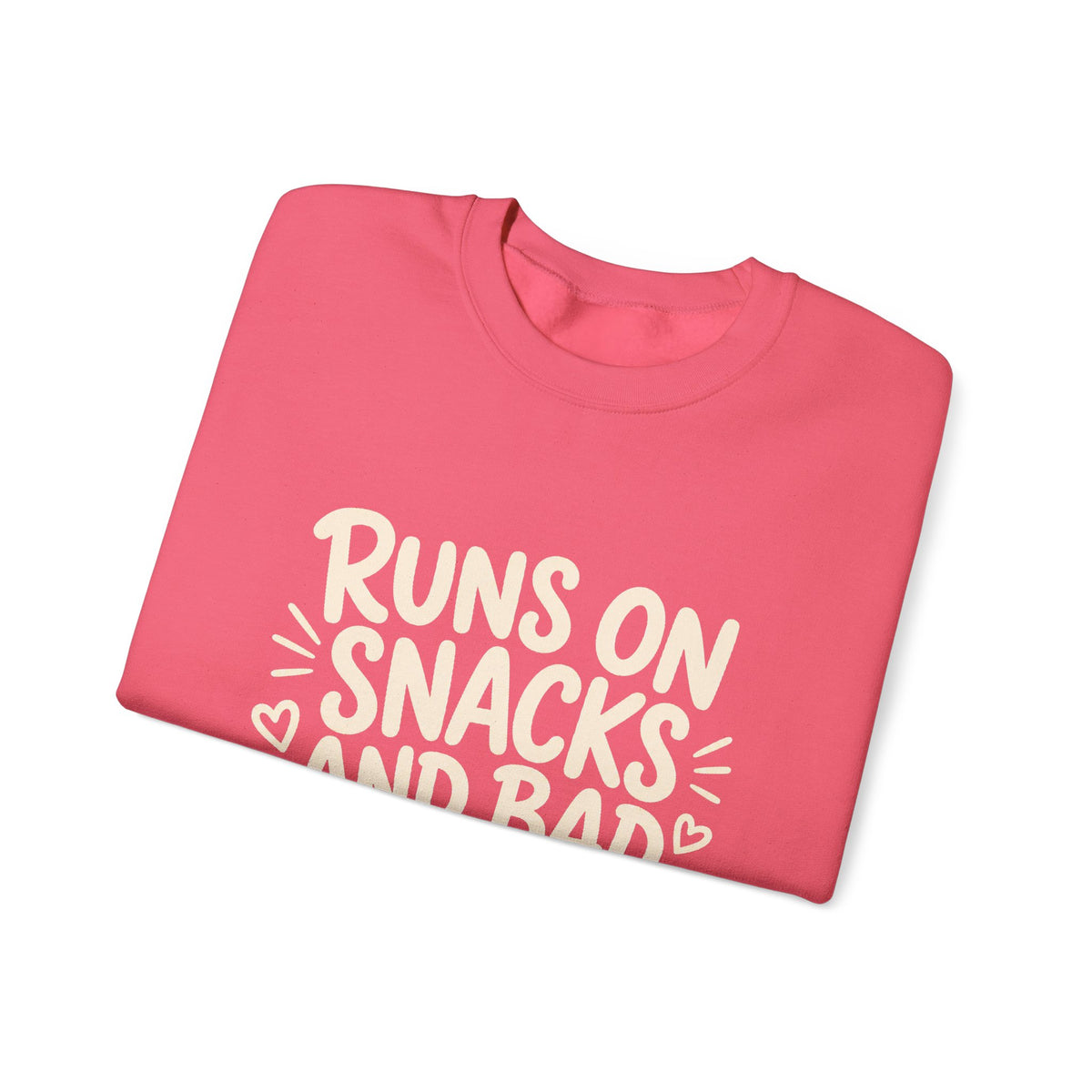 Runs On Snacks And Bad Decisions — Women's Empowerment Crewneck | Ascensum Wear