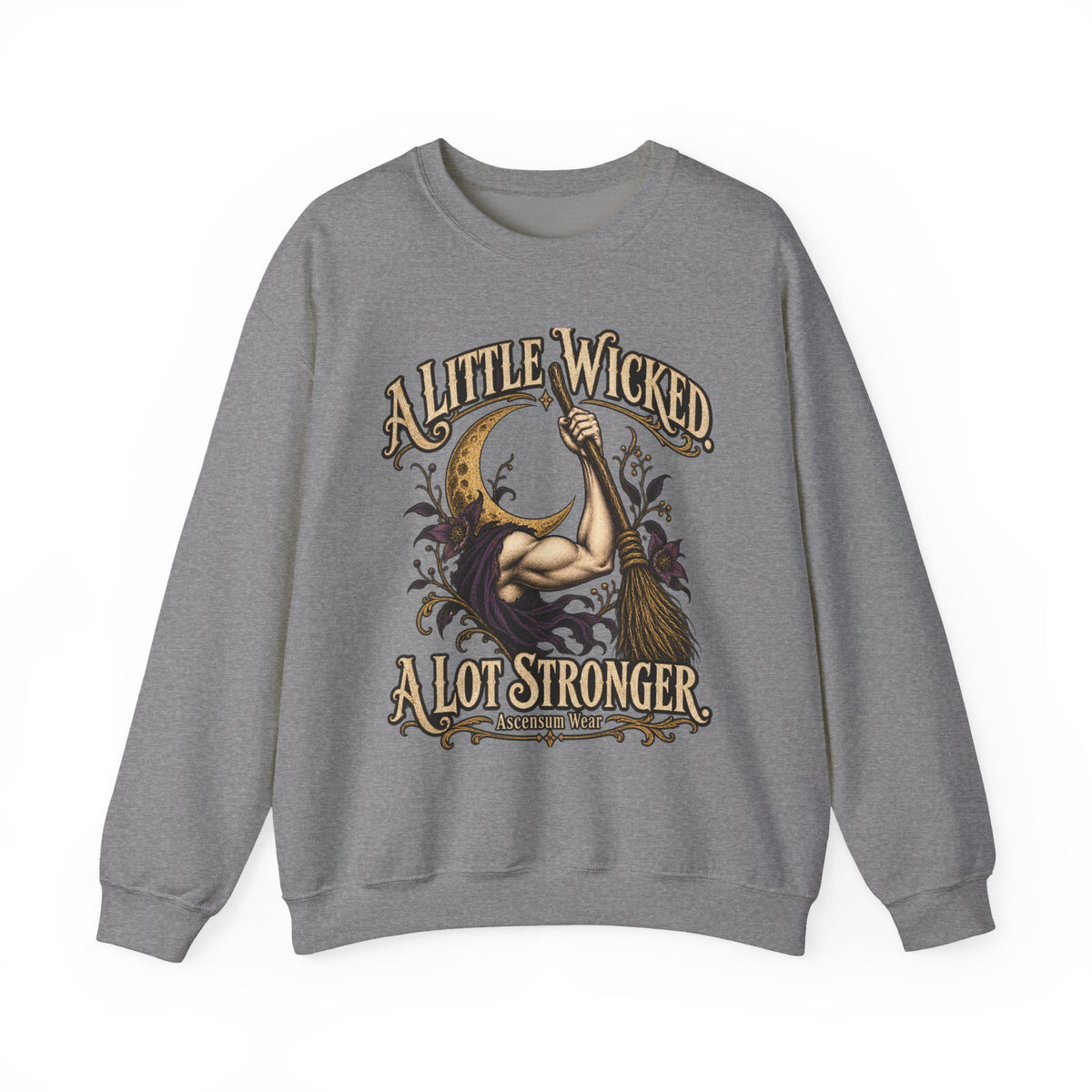 A Little Wicked A Lot Stronger — Halloween Unisex Crewneck Sweatshirt | Ascensum Wear