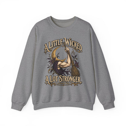 A Little Wicked A Lot Stronger — Halloween Unisex Crewneck Sweatshirt | Ascensum Wear