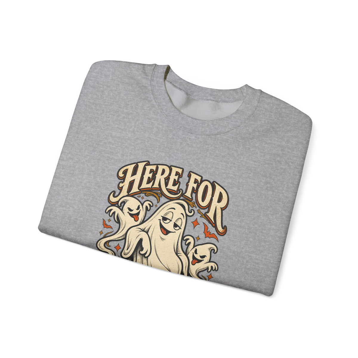 Here for the Boos — Vintage Ghost Trio Unisex Crewneck | Ascensum Wear