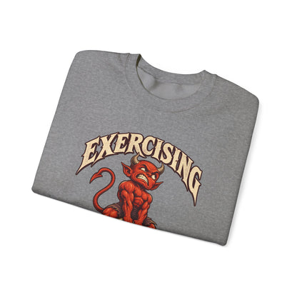 Exercising My Demons — Halloween Unisex Crewneck | Ascensum Wear
