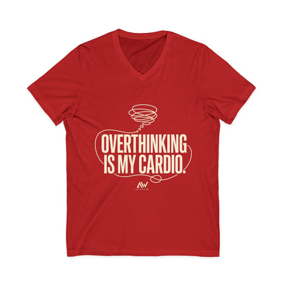 Overthinking Is My Cardio — Women's Empowerment V Neck | Ascensum Wear