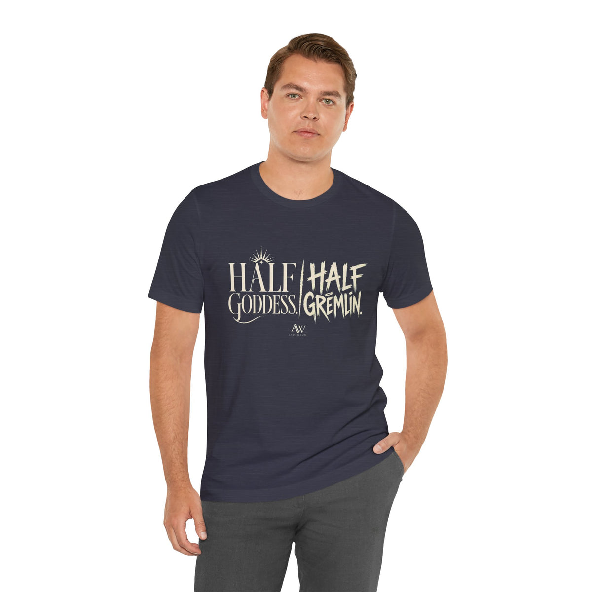 Half Goddess, Half Gremlin — Women's Empowerment Tee | Ascensum Wear