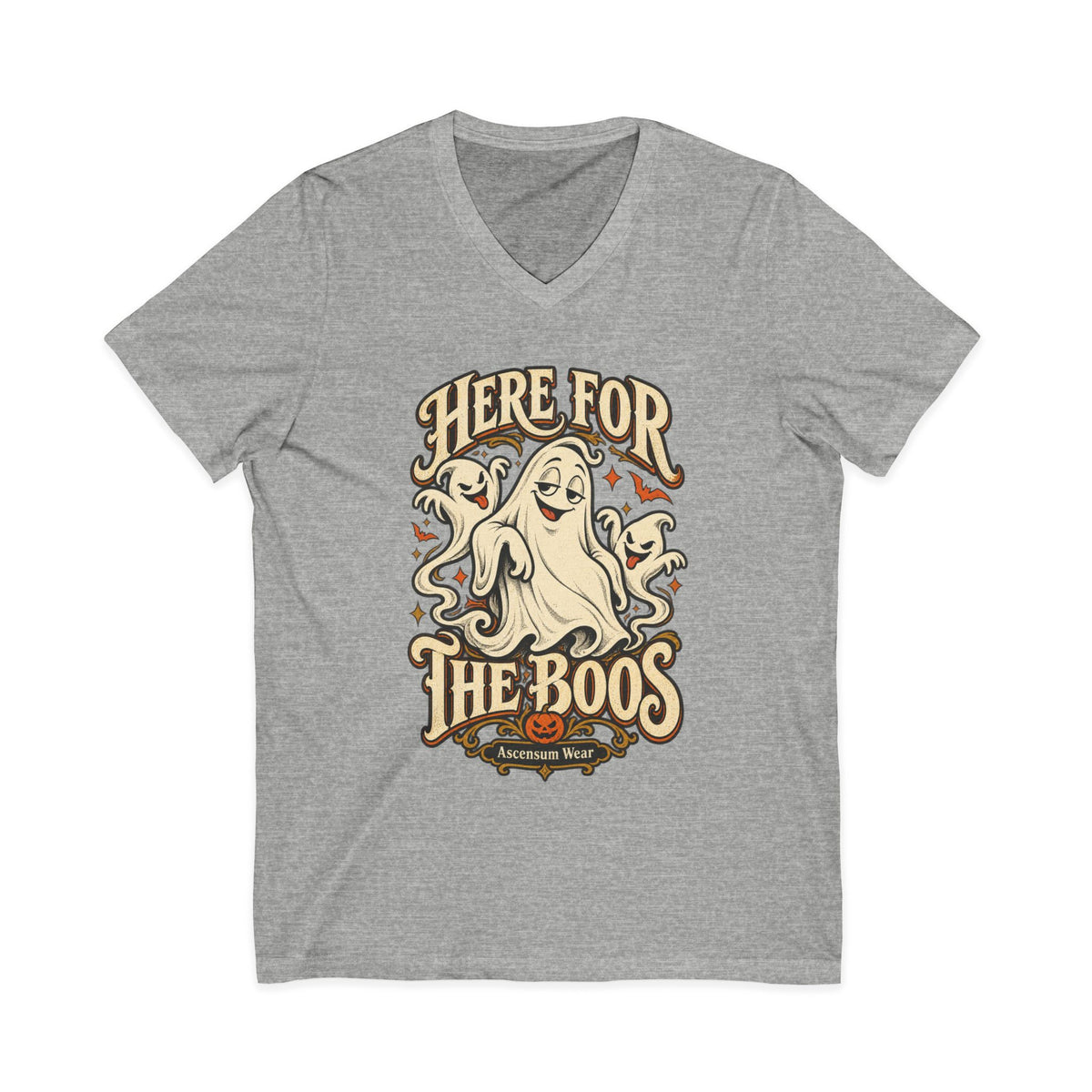 Here for the Boos — Vintage Ghost Trio Unisex Tee | Ascensum Wear