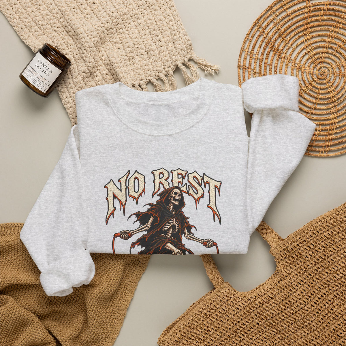 No Rest for the Wicked — Halloween Unisex Crewneck| Ascensum Wear