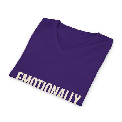 Emotionally Unavailable For Nonsense V Neck | Women's Empowerment Tee