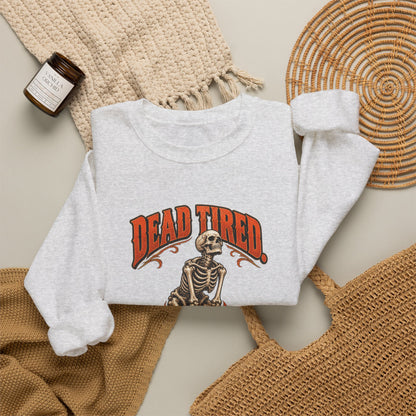 Dead Tired Still Lifting — Halloween Fitness Unisex Crewneck | Ascensum Wear