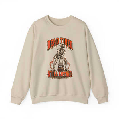 Dead Tired Still Lifting — Halloween Fitness Unisex Crewneck | Ascensum Wear