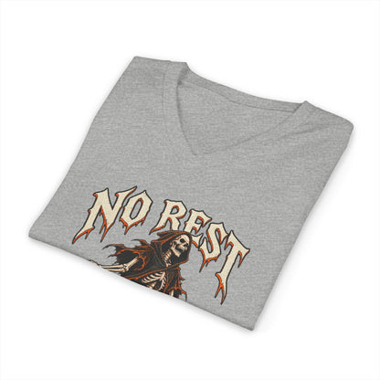 No Rest for the Wicked — Halloween Unisex V Neck | Ascensum Wear