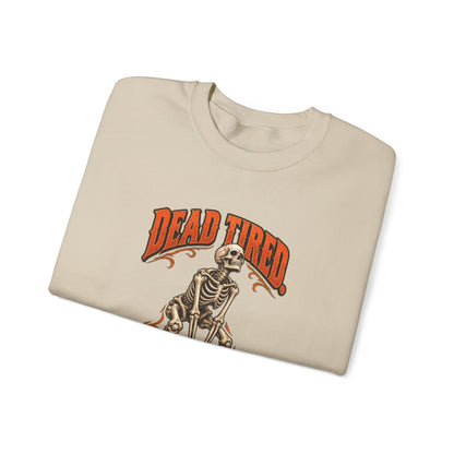 Dead Tired Still Lifting — Halloween Fitness Unisex Crewneck | Ascensum Wear