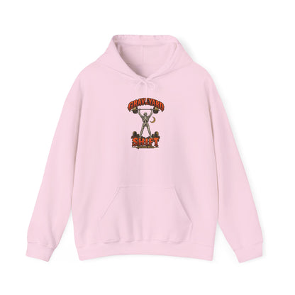 Graveyard Shift — Skeleton Weightlifter Front Print Hoodie | Ascensum Wear