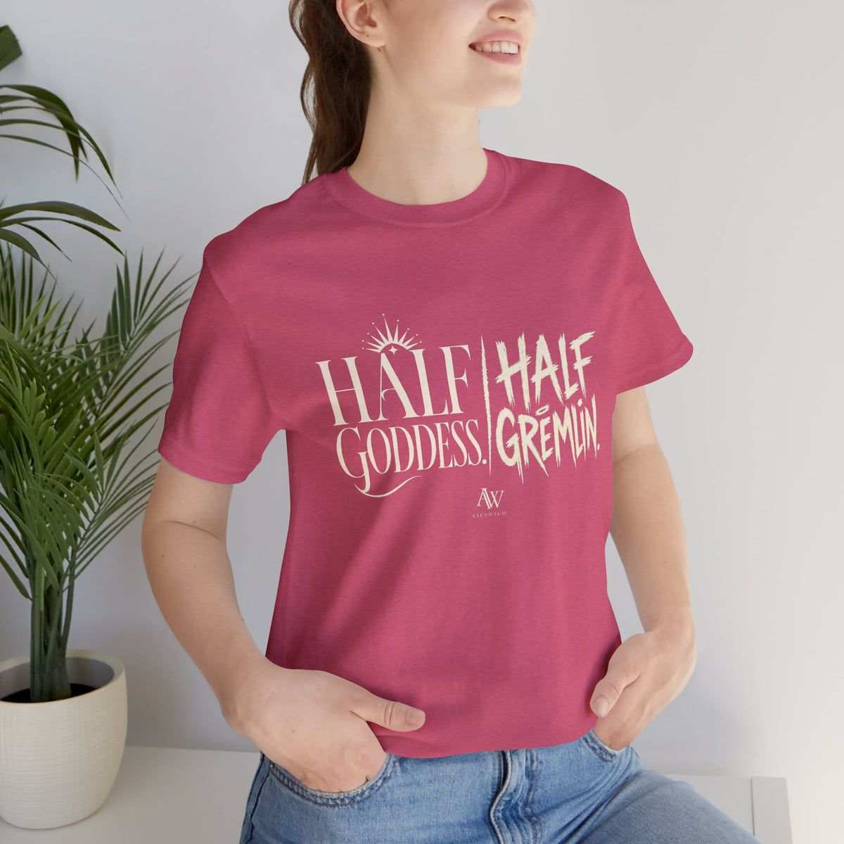 Half Goddess, Half Gremlin — Women's Empowerment Tee | Ascensum Wear
