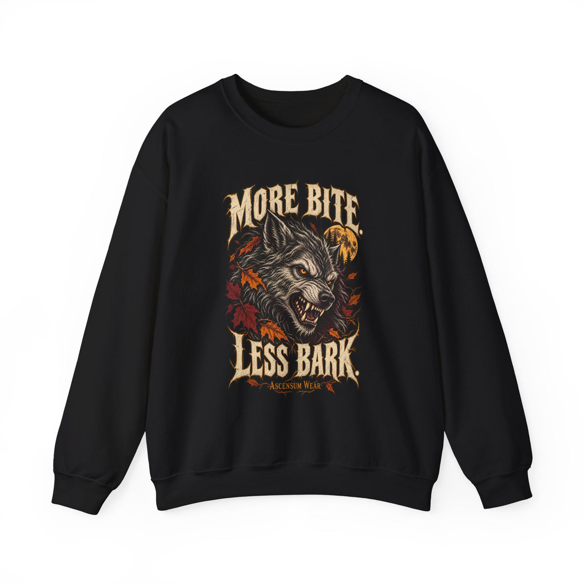 More Bite Less Bark — Halloween Unisex Crewneck | Ascensum Wear