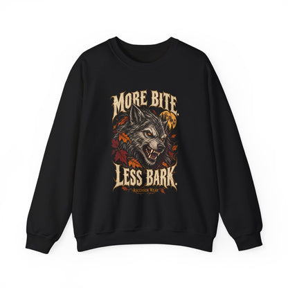 More Bite Less Bark — Halloween Unisex Crewneck | Ascensum Wear