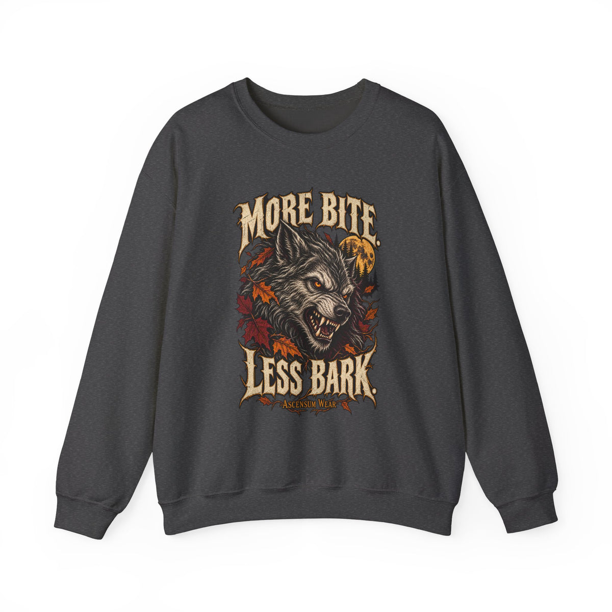 More Bite Less Bark — Halloween Unisex Crewneck | Ascensum Wear