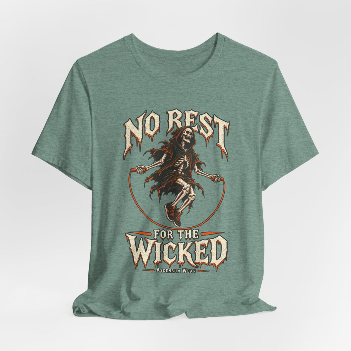 No Rest for the Wicked — Halloween Unisex Tee | Ascensum Wear
