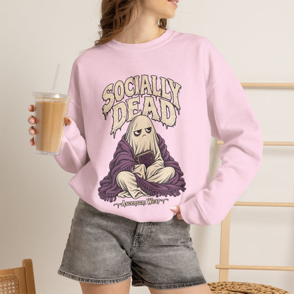 Socially Dead — Halloween Unisex Crewneck | Ascensum Wear