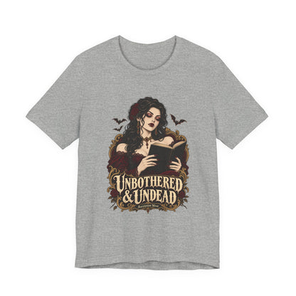 Unbothered & Undead — Women's Gothic Halloween Tee | Ascensum Wear