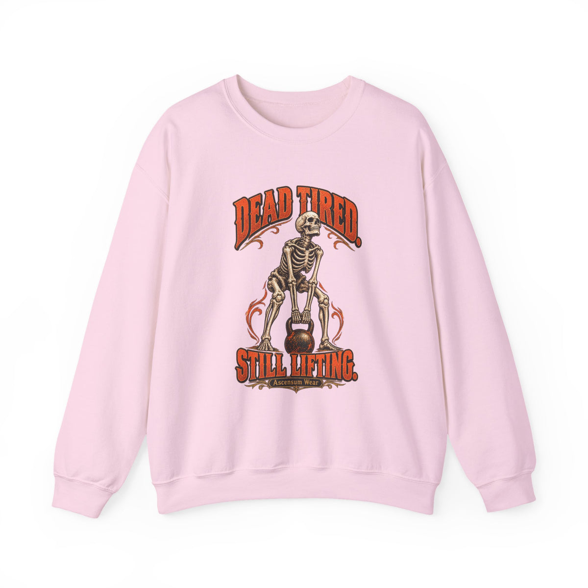 Dead Tired Still Lifting — Halloween Fitness Unisex Crewneck | Ascensum Wear