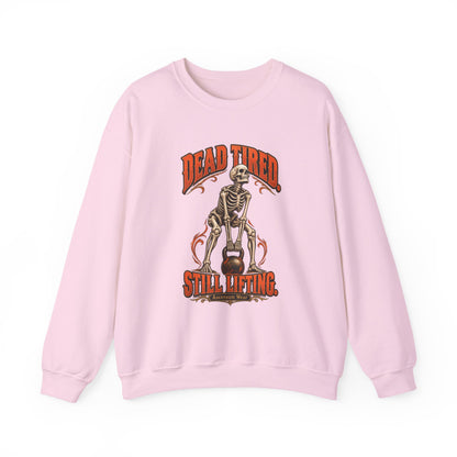 Dead Tired Still Lifting — Halloween Fitness Unisex Crewneck | Ascensum Wear