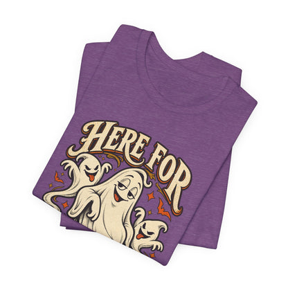 Here for the Boos — Vintage Ghost Trio Unisex Tee | Ascensum Wear