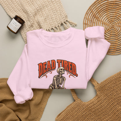 Dead Tired Still Lifting — Halloween Fitness Unisex Crewneck | Ascensum Wear