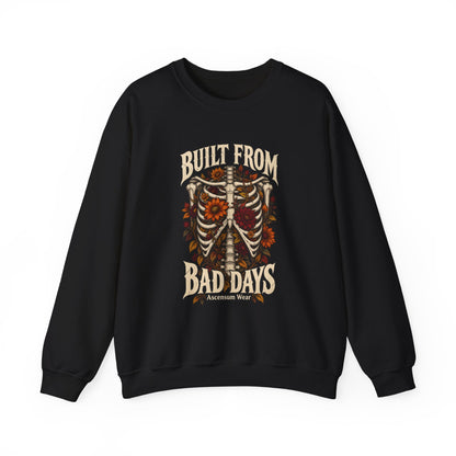 Bullet From Bad Days — Skeleton Flowers Halloween Crewneck | Ascensum Wear
