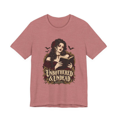 Unbothered & Undead — Women's Gothic Halloween Tee | Ascensum Wear