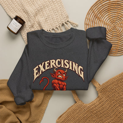 Exercising My Demons — Halloween Unisex Crewneck | Ascensum Wear