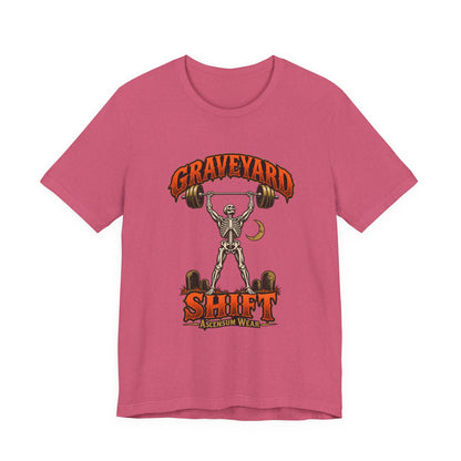 Graveyard Shift — Skeleton Weightlifter Front Print Tee | Ascensum Wear