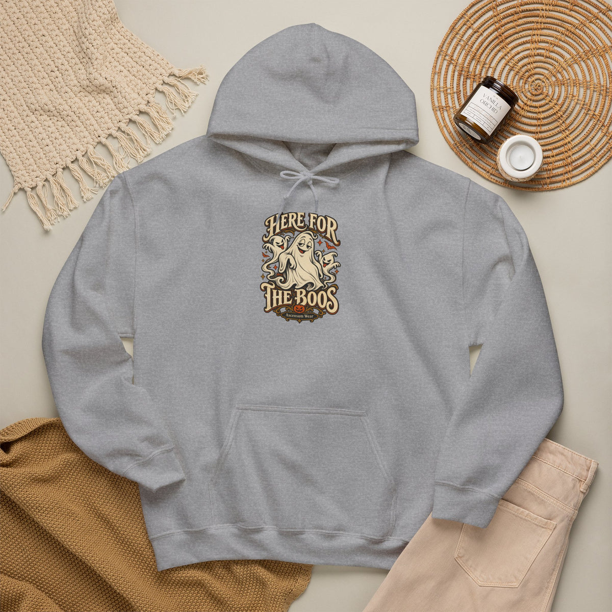 Here for the Boos — Vintage Ghost Trio Unisex Tee | Ascensum Wear