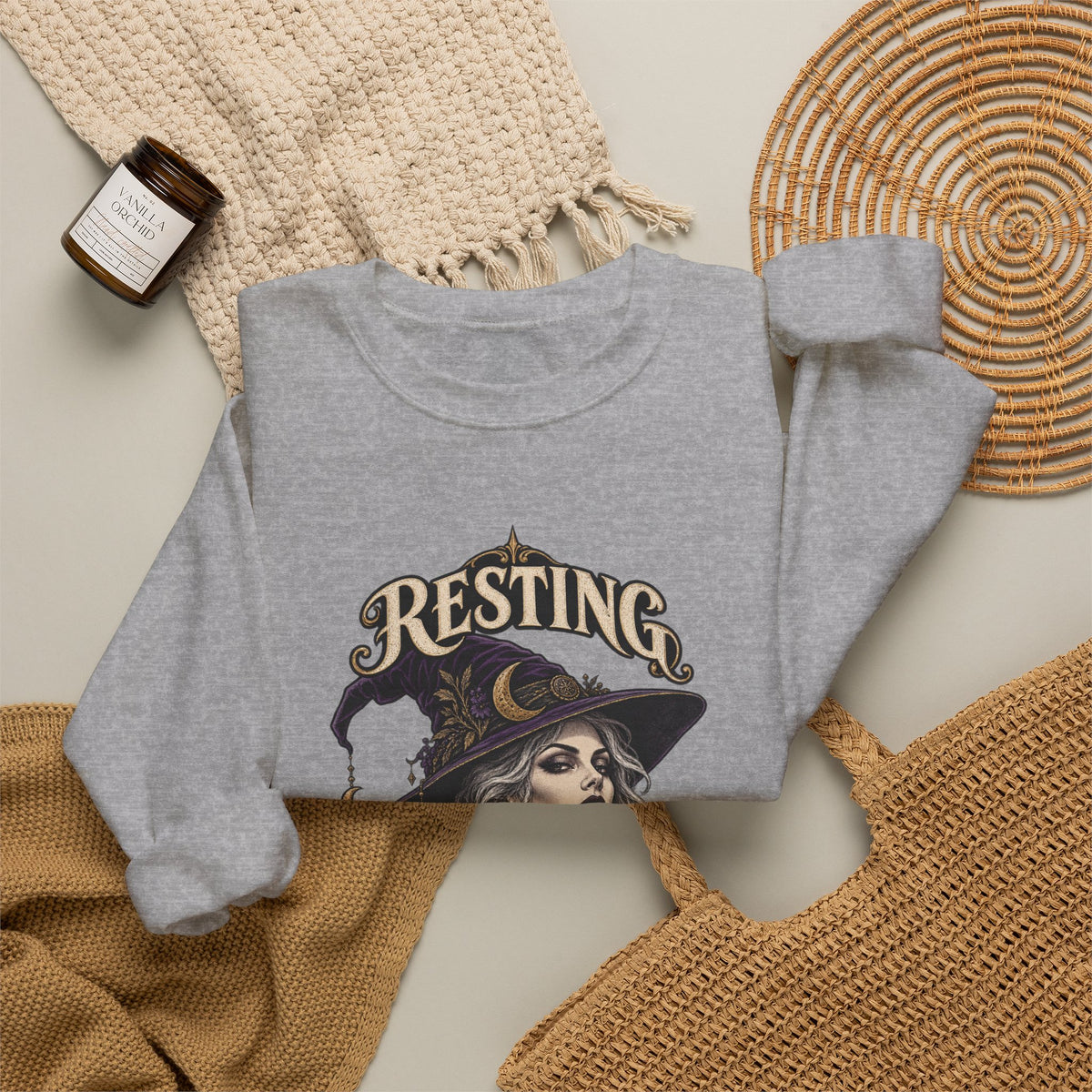 Resting Witch Face — Halloween Unisex Crewneck | Ascensum Wear