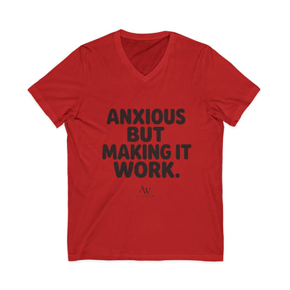 Anxious But Making It Work | Women's Empowerment V Neck