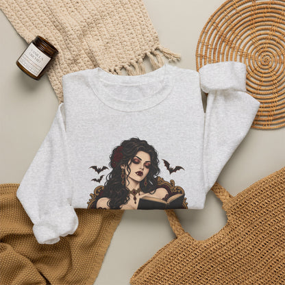 Unbothered & Undead — Women's Gothic Halloween Crewneck | Ascensum Wear