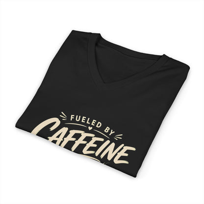 Fueled by Caffeine and Pure Audacity | Women's Empowerment  V Neck