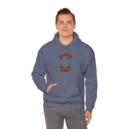 Graveyard Shift — Skeleton Weightlifter Front Print Hoodie | Ascensum Wear