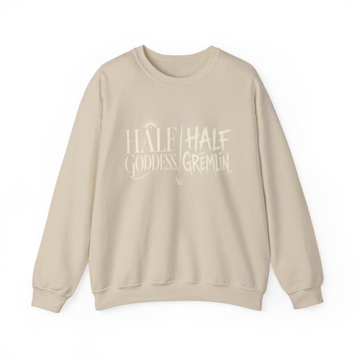 Half Goddess, Half Gremlin — Women's Empowerment Crewneck | Ascensum Wear