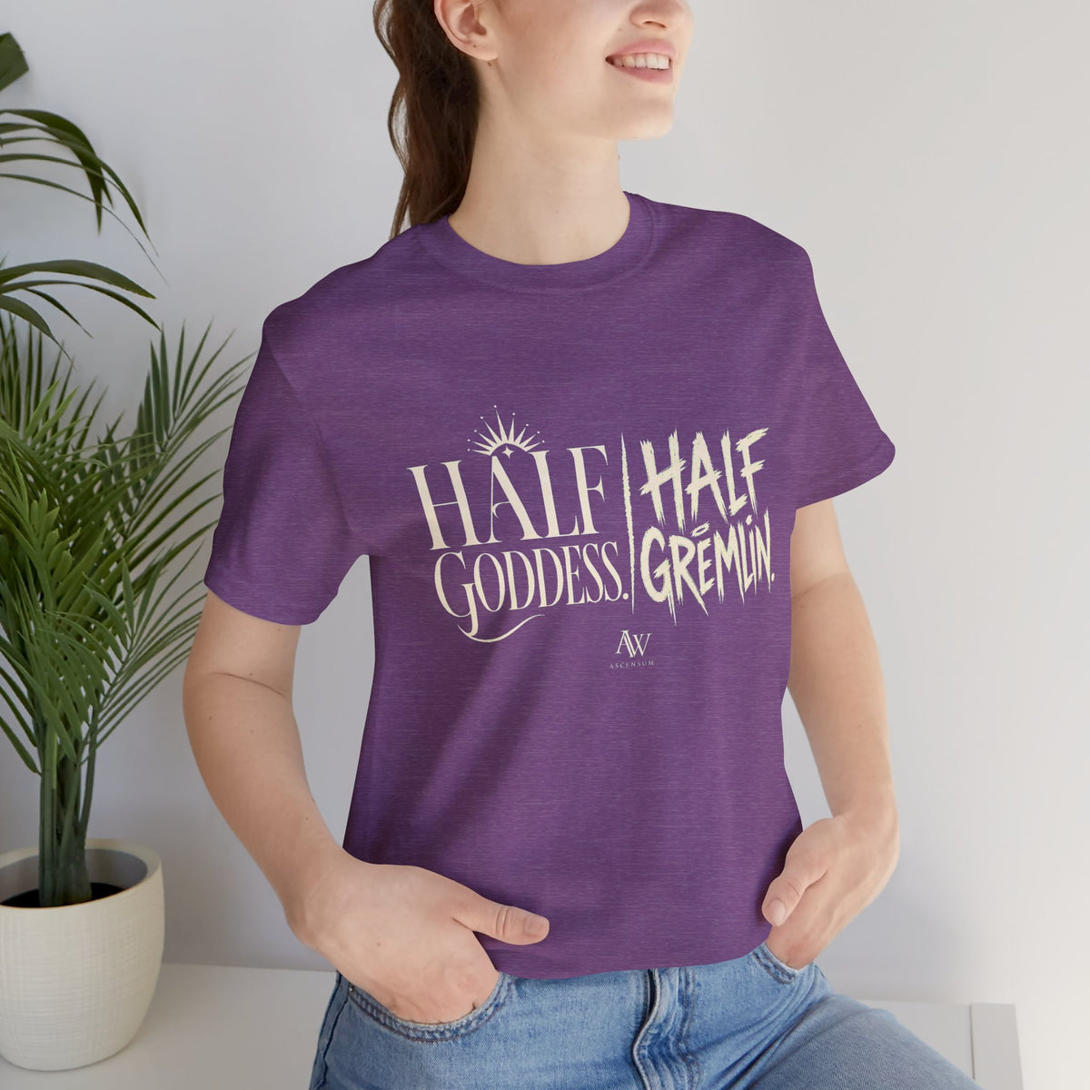 Half Goddess, Half Gremlin — Women's Empowerment Tee | Ascensum Wear