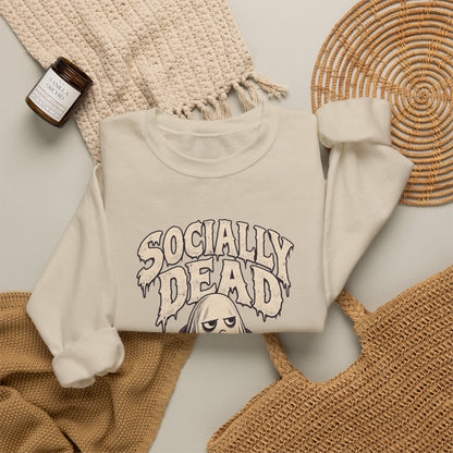 Socially Dead — Halloween Unisex Crewneck | Ascensum Wear