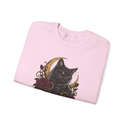 Sweet But Sinister — Black Cat Halloween Crewneck | Ascensum Wear