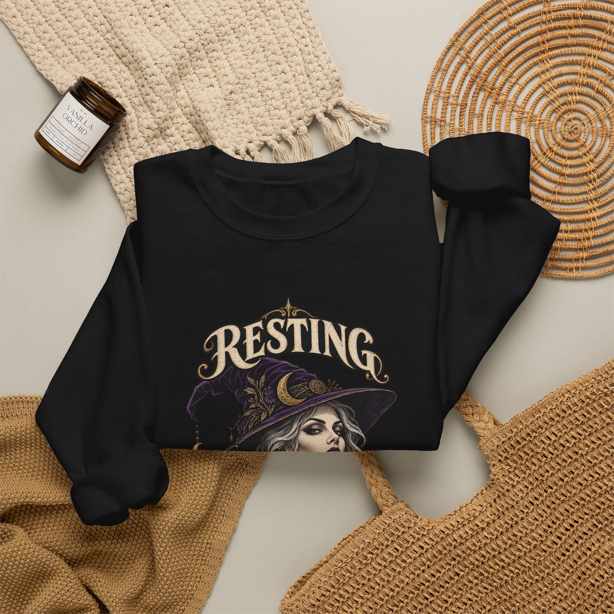 Resting Witch Face — Halloween Unisex Crewneck | Ascensum Wear