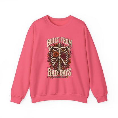 Bullet From Bad Days — Skeleton Flowers Halloween Crewneck | Ascensum Wear