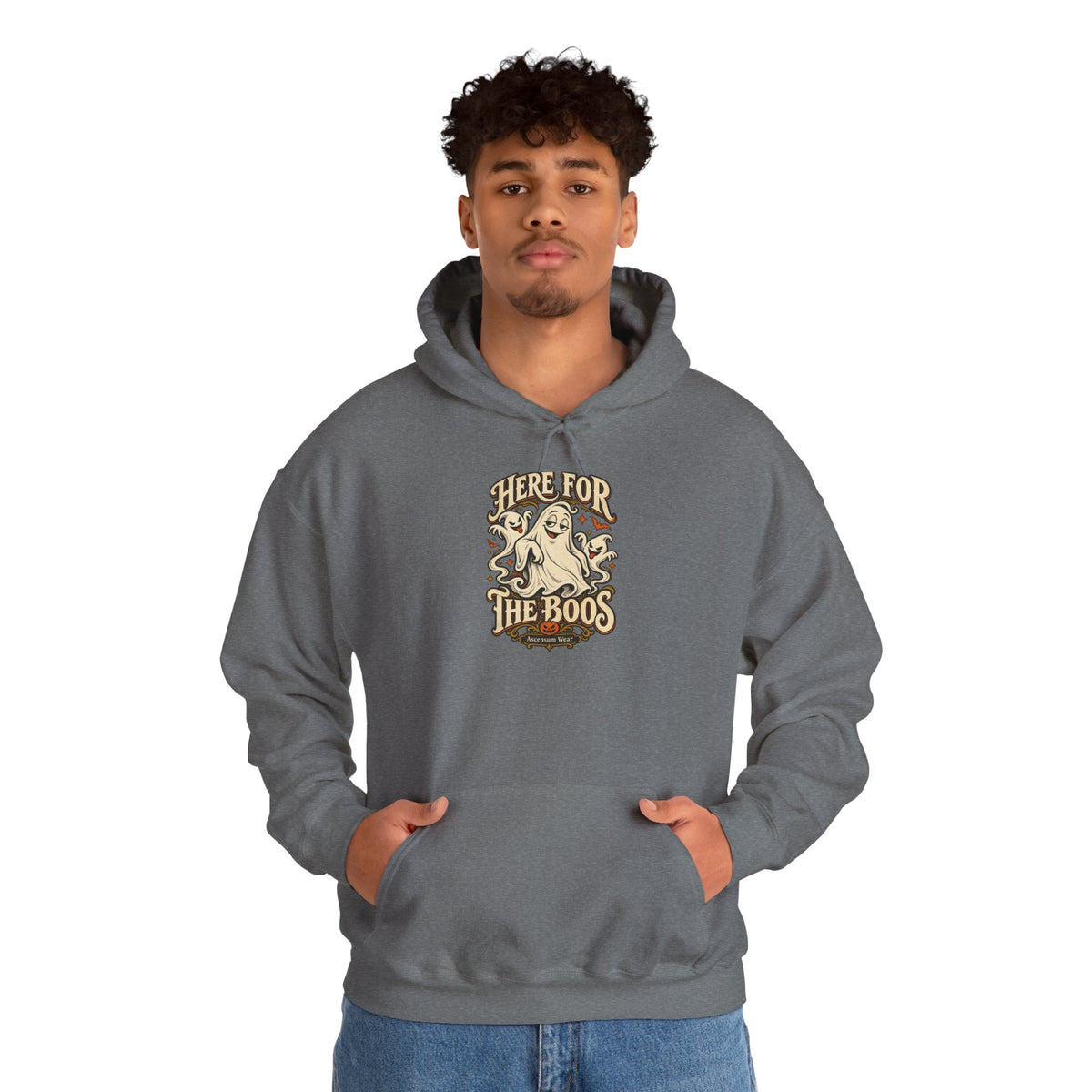 Here for the Boos — Vintage Ghost Trio Unisex Tee | Ascensum Wear