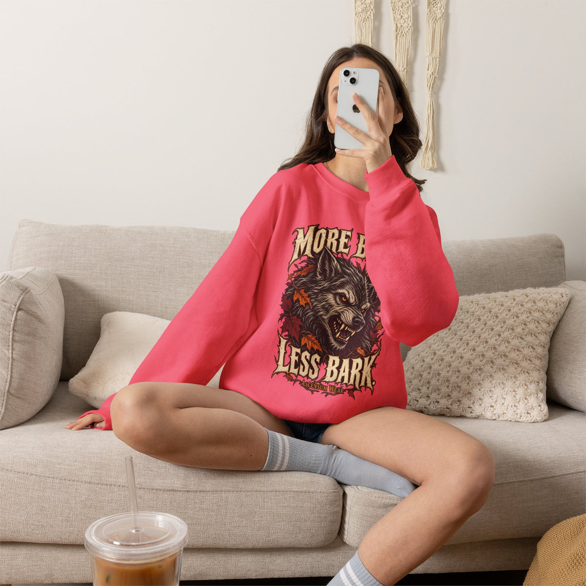 More Bite Less Bark — Halloween Unisex Crewneck | Ascensum Wear