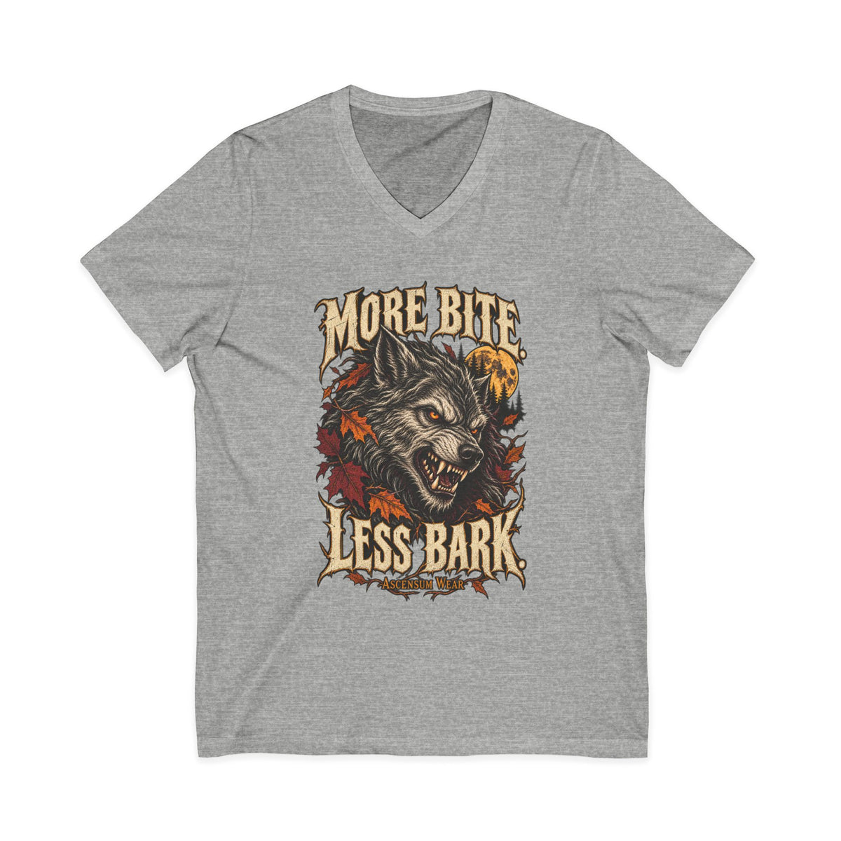 More Bite Less Bark — Halloween Unisex V Neck | Ascensum Wear
