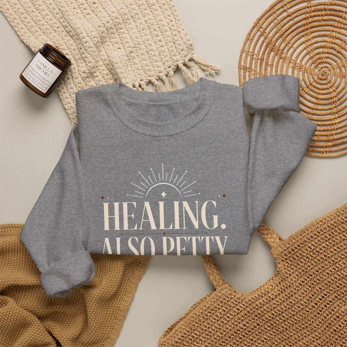 Healing. Also Pretty. Balanced. — Women's Empowerment Crewneck | Ascensum Wear