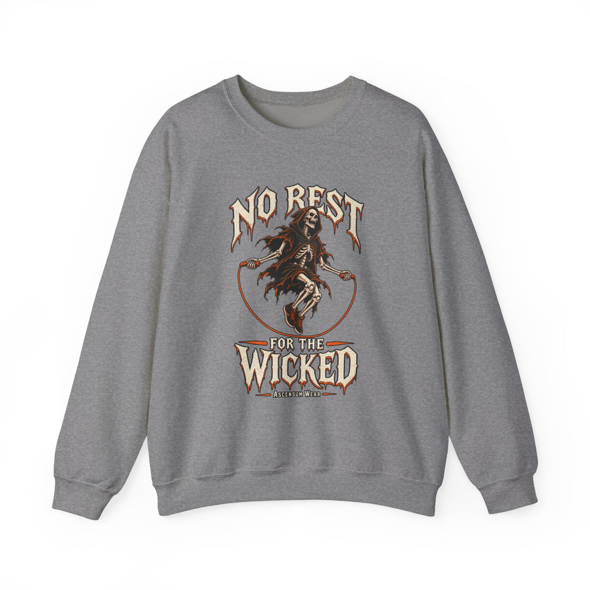 No Rest for the Wicked — Halloween Unisex Crewneck| Ascensum Wear
