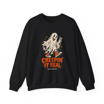 Creepin' It Real — Halloween Unisex Crewneck | Ascensum Wear