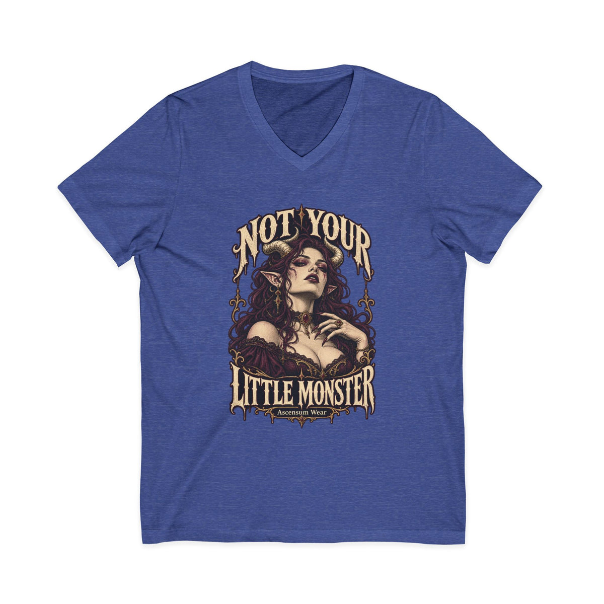 Not Your Little Monster — Halloween Graphic V Neck | Ascensum Wear